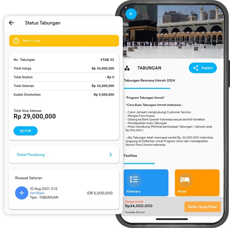 Program tabungan umroh dari MuslimPergi, Sumber: muslimpergi.com